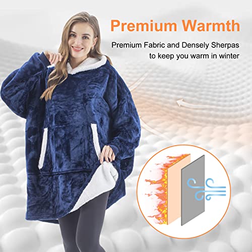 Wearable-Blanket-Hoodie-Flannel-Fabric-Sherpa-Warm-Hooded-Pullover-Sweater-Winter-Coat-Sweatshirt-with-Kangaroo-Pocket
