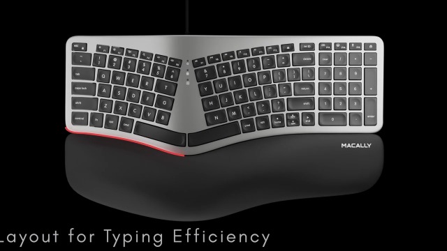 Amazon.com: Macally Wired Ergonomic Keyboard for Mac - Compatible
