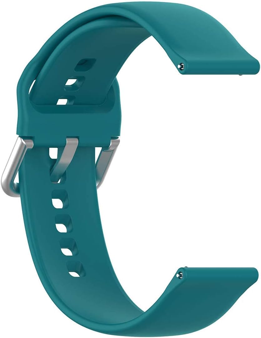 Close-up of a 22MM quick release silicone watch band, highlighting the quick release pin mechanism.
