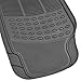BDK All Weather Rubber Floor Mats for Car SUV & Truck - 4 Pieces Set (Front & Rear), Trimmable, Heavy Duty Protection (Grey), 1 Count (Pack of 1)