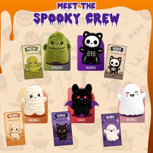 Boo Basket Stuffers for Women, Spooky Stuffed Animals Set - Image 4