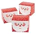 1 Dozen - Santa Gift Treat Boxes - Christmas Santa Claus Boxes for Presents and Candy