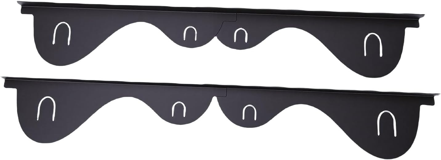 AYNEFY Stainless Steel Stove Covers Stainless Steel Stove Covers Guard for Kitchen Oven Between Stovetop and Counter Range Trim Kit Easy Heat (Black)