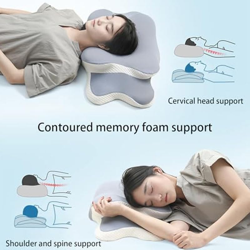 Poduszka pod szyję, poduszki na ból szyi i ramion, poduszka ortopedyczna, poduszka do spania na boku, ergonomiczna poduszka