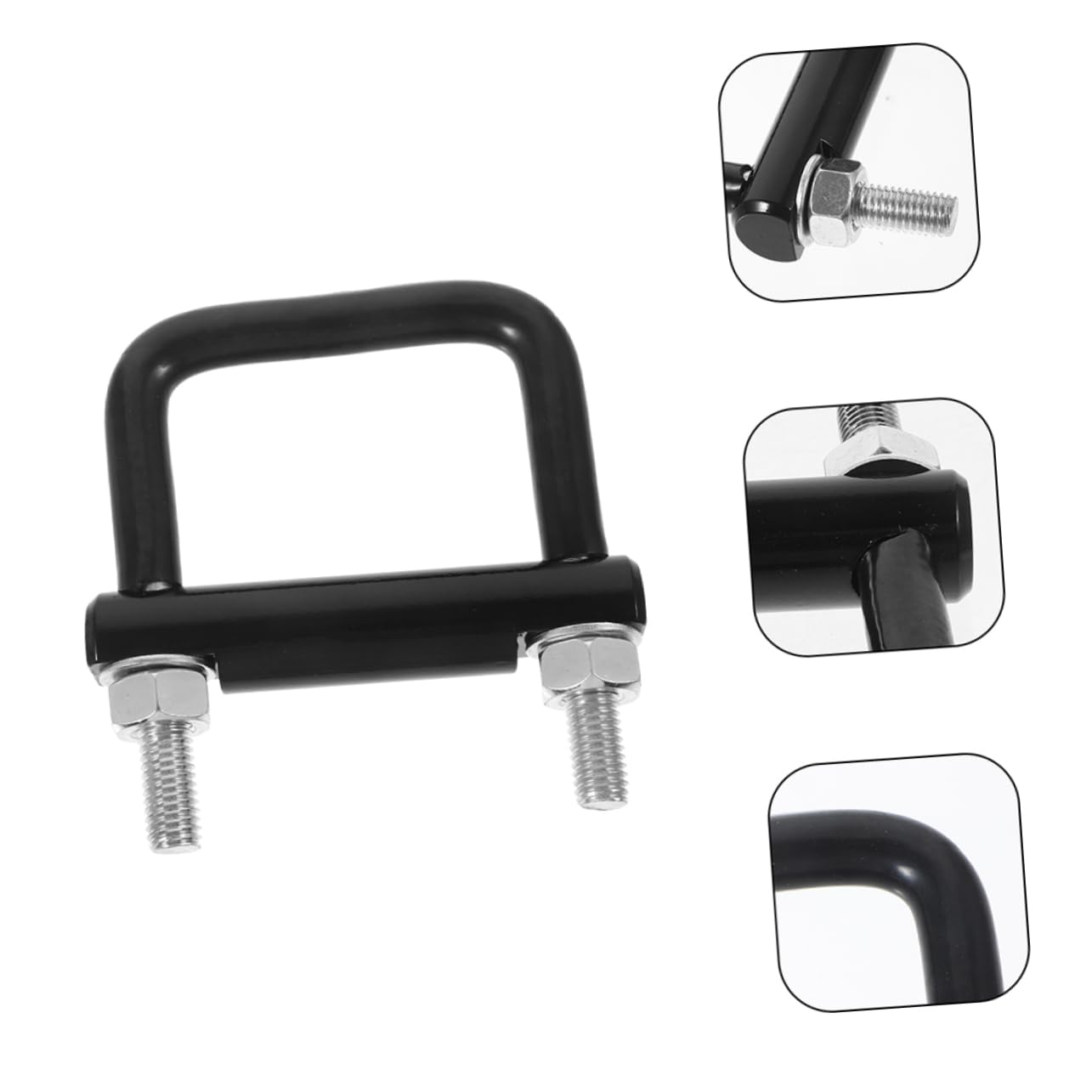 Alipis 2piezas Grillete De Remolque Negro Resistente y Abrazadera Tensora De Enganche Para Sujeción Segura Acoplador De Remolque Unidades