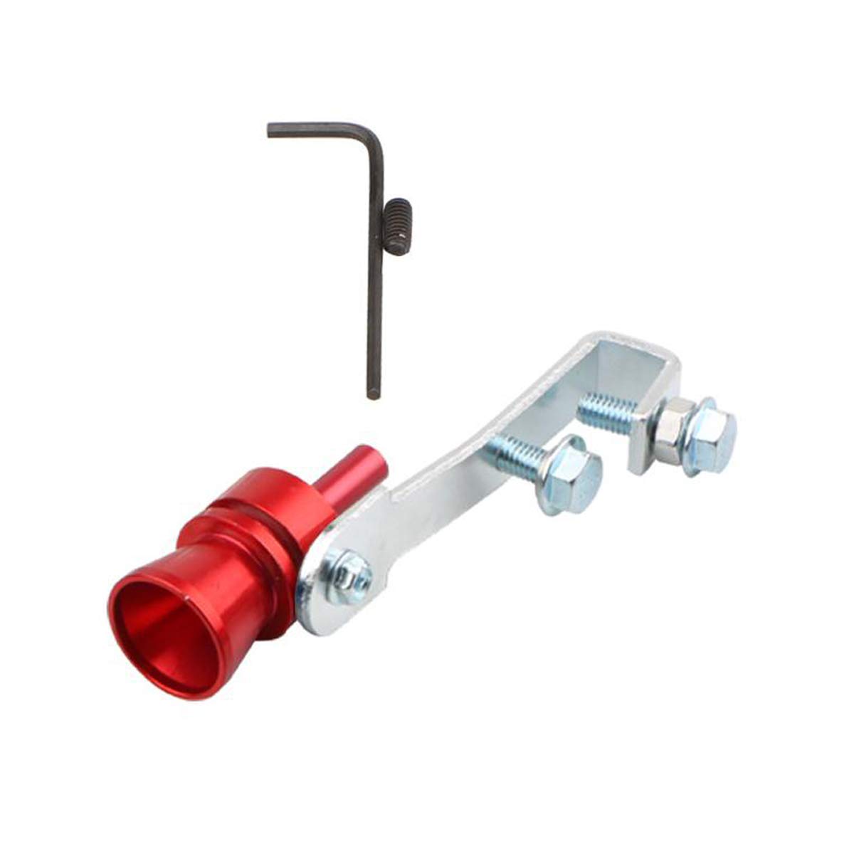 Turbo Whistle, Valve Simulator Accessories Whistle for Turbo Sound Whistle Car Exhaust Pipes (Red, M)