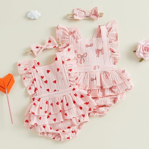 Mubineo Baby Girl Summer Clothes Cute Ruffle Romper Sleeveless Rompers Dress Newborn Girls Infant Jumpsuit Clothing Sey2