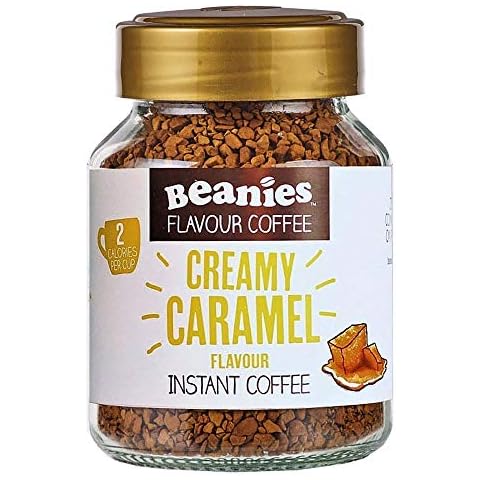 Beanies Creamy Caramel Instant Coffee Jar Cover