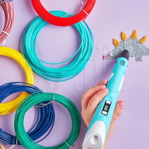 Image of NFIL3D 11pcs Multicolor pla - Lite Filament of 3D Pen 5Meter Each | 3D Pen Filament | 3D Pen Refill | 3D Pen for Kids | Compatible with All 3D Pens | 1.75mm | (Set of 10Pcs) + 1Free (Pack of 11)