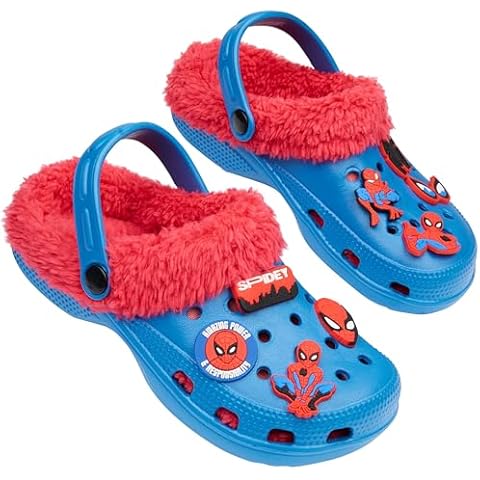 Marvel Spiderman Boys Fleece Clogs Cover