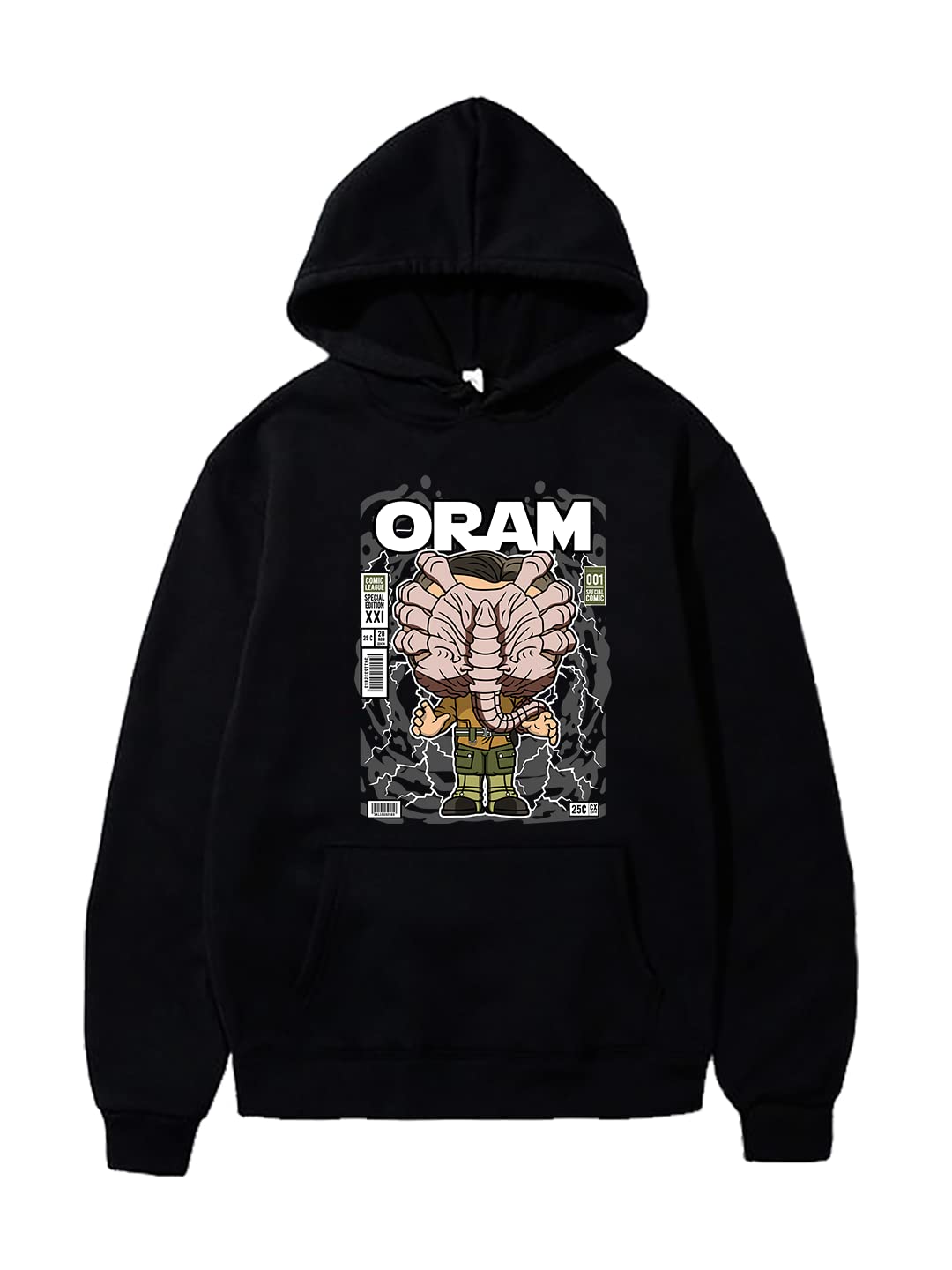 Darkbuck® Anime Hoodies for Men and Women Oram Unisex Pure Cotton Casual Wear Hooded Sweatshirt