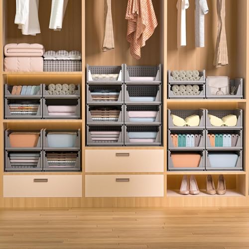 Image of wardrobe organizer for clothes, 3 Pack organisers storage box, cloth organiser for wardrobe, storage box for clothes storage organizer, cupboard organizer for clothes, saree, dress, shelf for baby