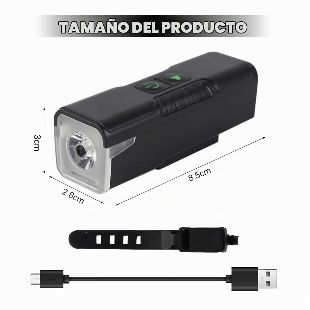 Timbre Bicicleta, Bocina Bicicleta Infantil Adulto, 120dB, Negro | Impermeable Electrico Timbre Bici Niño con Luz (3 Modos de Luz), 2 Modo de Campana, Accesorios Bici para Scooters, MTB