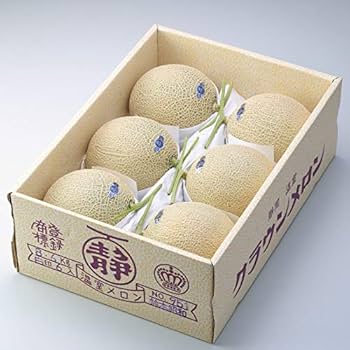 Amazon.co.jp: メロン クラウンメロン 白等級 5～6玉 7.5kg 静岡