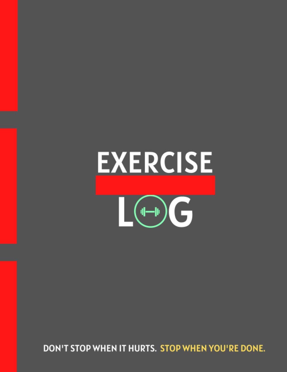 Exercise Log | Gym Log | A4 | 100 Pages | 8.5 x 11 inches | Gym and Fitness Diary | Track workouts and Record Progress