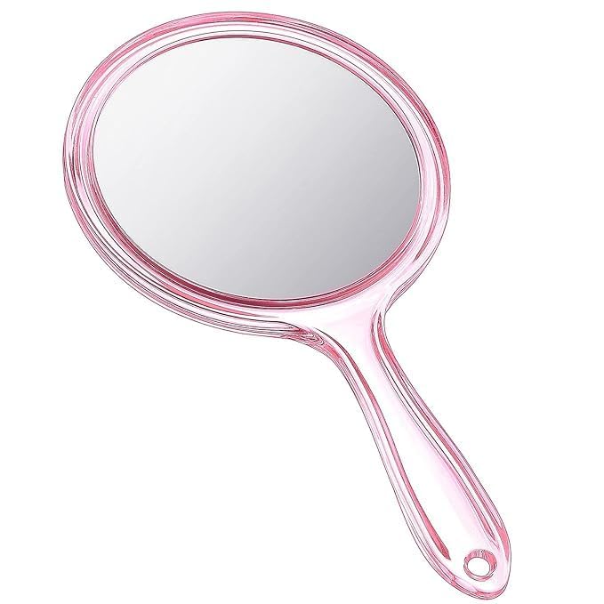 Image of Makeup Mirror with Magnification, for Desk Make Up, Magnifying Hand Held Mirror (transprent)
