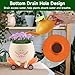 Smiley Face Planters Pots - Cute Skateboard Flower Pots Head with Drainage Hole, Funny Resin Plant Pots for Succulent Cactus String of Pearls Indoor Outdoor Live Plants, Gift for Mother Christmas