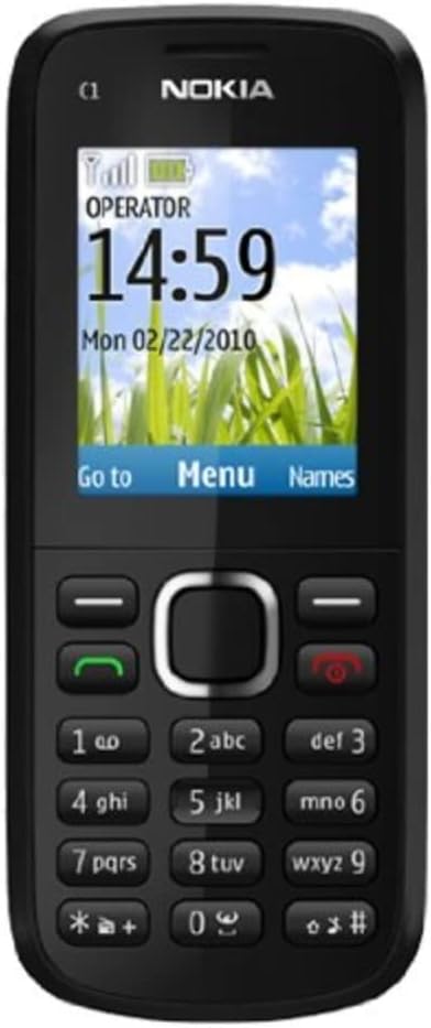 Nokia C1-02 Sim Free Mobile Phone - Black