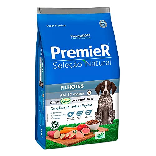 Ração Premier Cães Filhotes Seleção Natural 10,1kg Frango e Batat...
