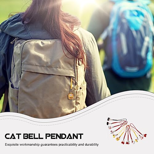 DECHOUS 12 Pièces Pendentif Pendentif Porte-clés Chat Qui Fait Signe Porte-clés Chat Porte- Chinois Ornements Porte-clés Feng Shui Maneki Neko À Cloche De Femme Soyeux – vue 2