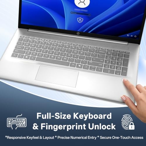 Image of HP 17.3 inch Touchscreen Laptop, Core 5 120U Business AI PC, 16GB RAM 1TB SSD