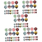 Milisten 120pièces Ailettes De Fléchettes Pet Et Équilibrés Accessoires De Dart pour D...