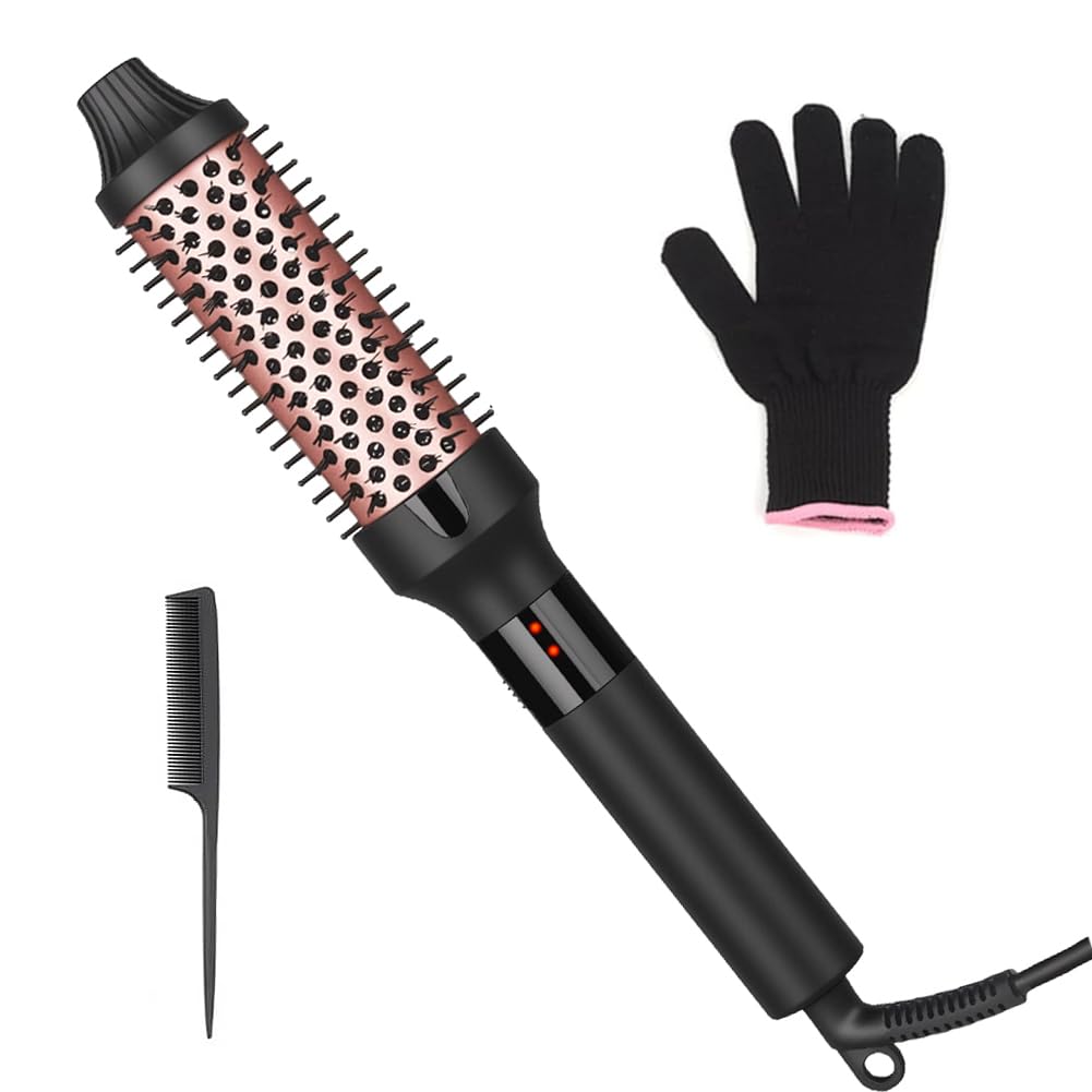 Curling Wand, 38 mm Ceramic Hair Curler Wand with Adjustable Temperature for Long & Medium Hair, Professional Hair Curler with Glove, Dual Voltage