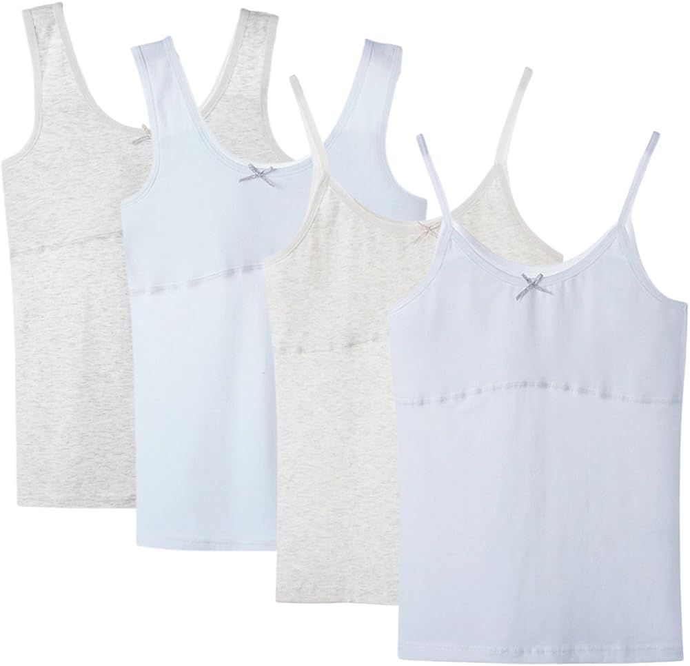 Teen Girls Camisole, Original Cotton Lining Undershirts Training Bras