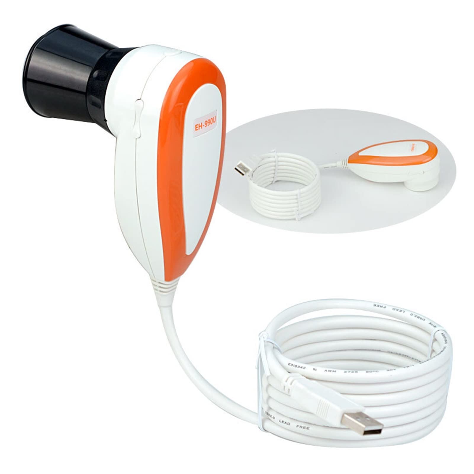 Mikroskop LED podświetlany analizator USB szkło powiększające z pudełkiem ze stopu aluminium, 5 MP CCD aparat cyfrowy lupa (w języku angielskim, 30X dla Iris)