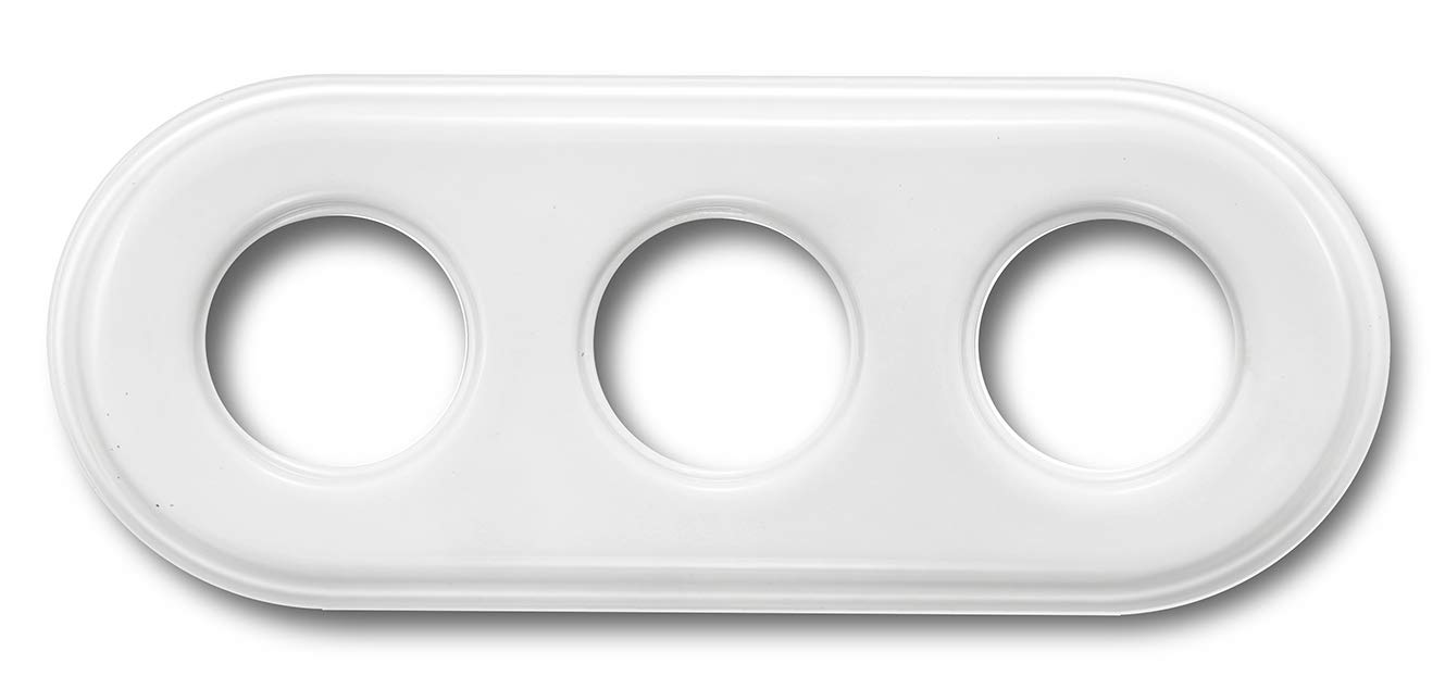 Fontini garby - Cadre 3 éléments garby porcelaine blanc pack