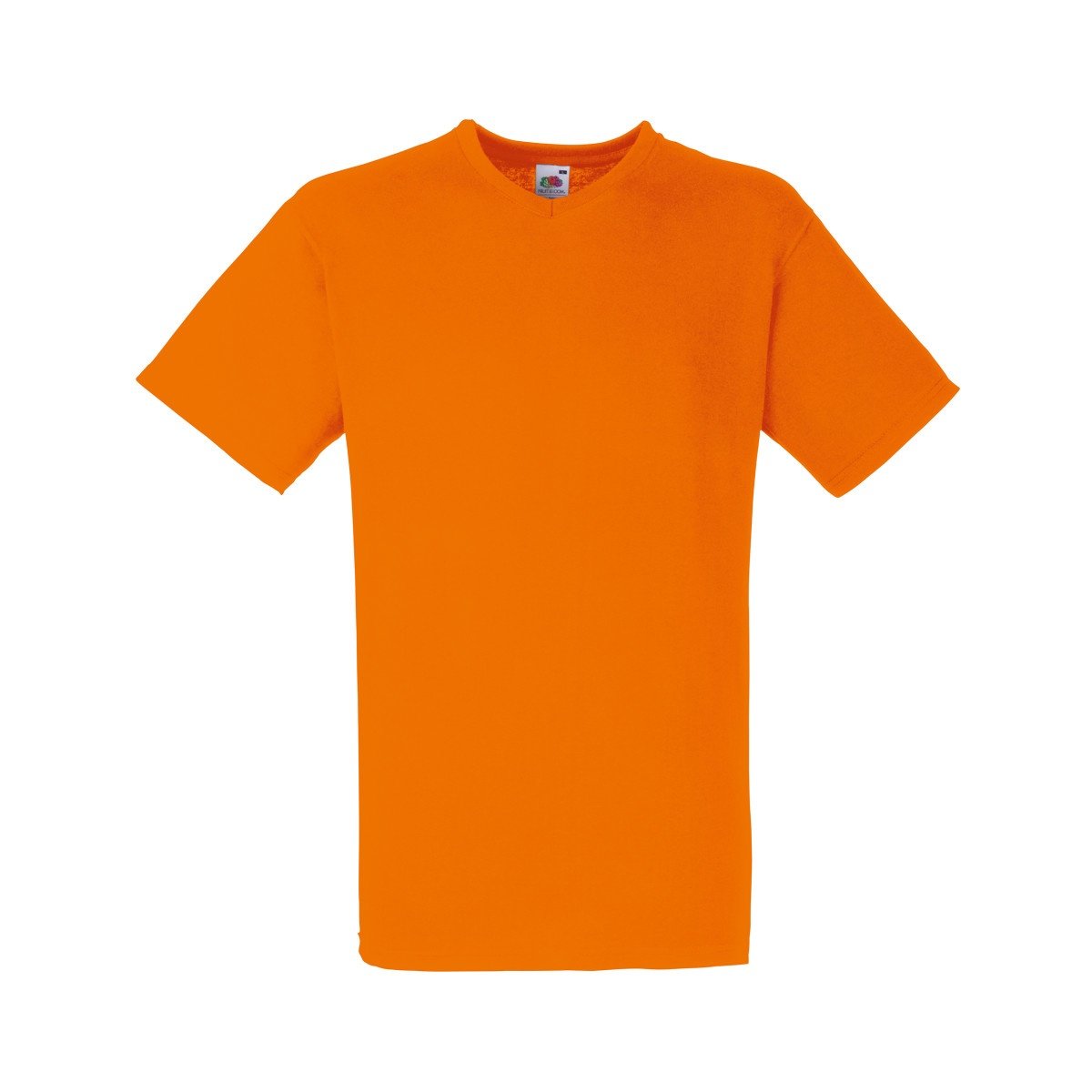 Fruit of the Loom Mens Valueweight V-Neck, Short Sleeve T-Shirt (3XL) (Orange)