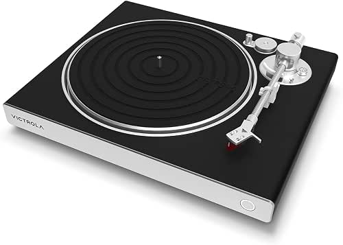 Victrola Stream Carbon – Platine Vinyle 2 Vitesses avec Wi-FI,