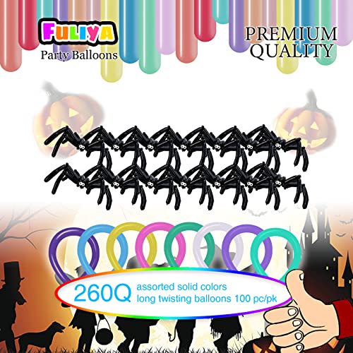 260 Balloons-100 Pieces Long Twisting Balloons ，Animal Model Weddings Birthdays Party Children's Party Carnivals Party Decoartions, Christmas Balloons (Black) #TOP1