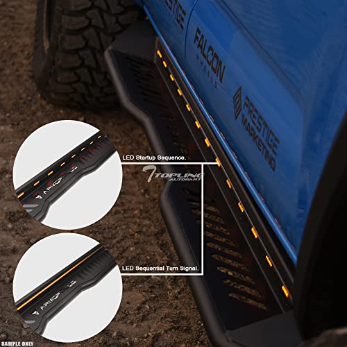 Estribos laterales LED 8 pulgadas para Ford SuperCrew miniatura 7