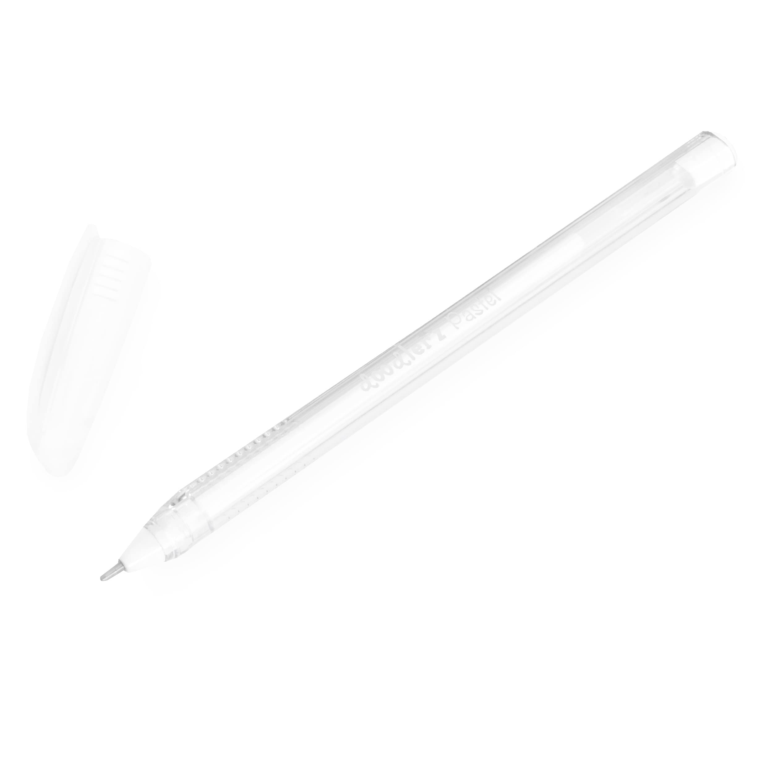 Zebra Doodler'z Pastel Stick Ballpoint Pen - 1.0mm - White Ink - Pack of 6, 1 count (Pack of 6) - Image 2