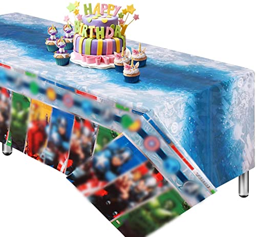 Bww 1 Pack Superhero Themed Birthday Party Decorations –Superhero Tablecloth 52 X48In Superhero Table Cover Party Supplies For Boys Kids #TOP5