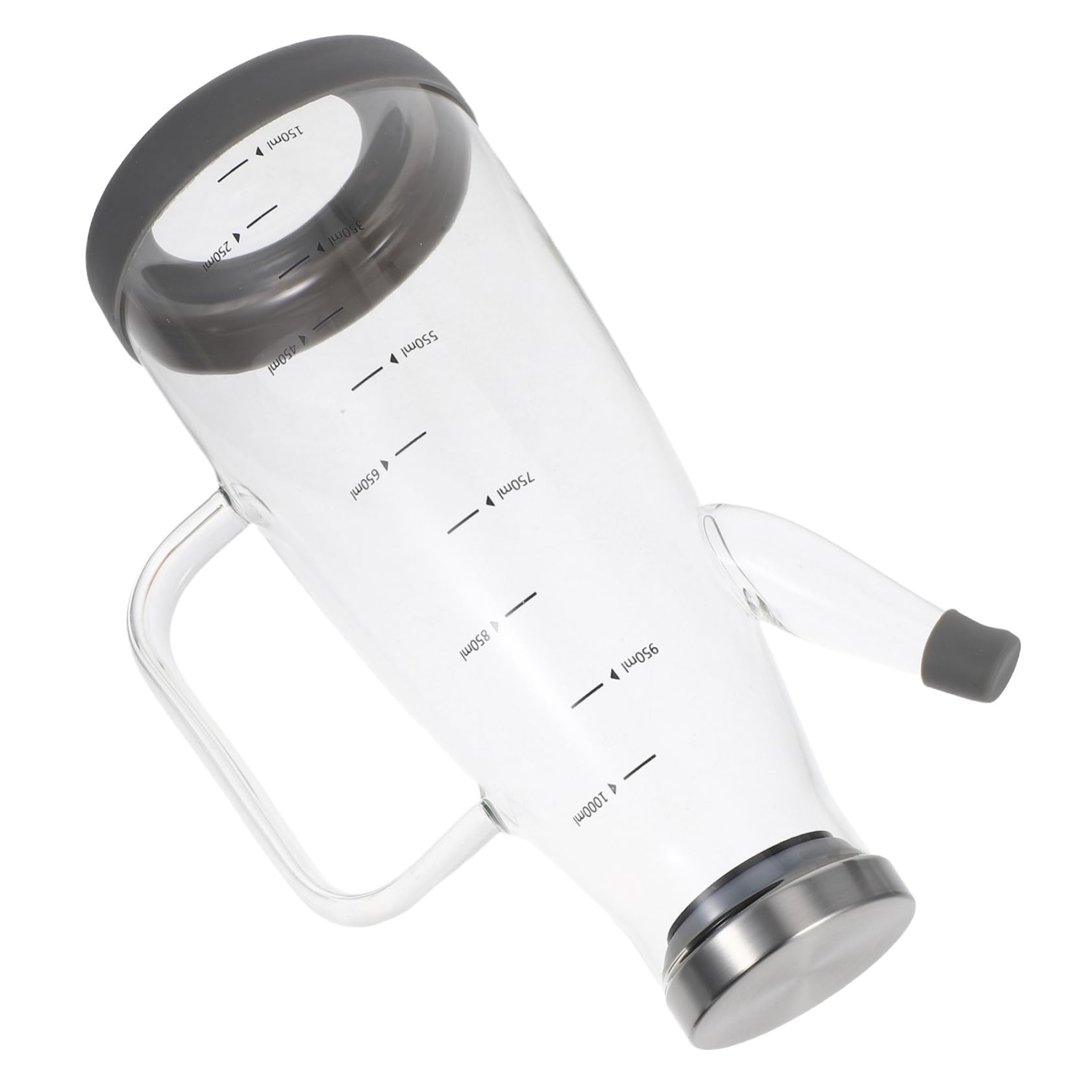 PRETYZOOM 3 Piezas Dispensador De Vinagre De Cocina Botella De Vidrio De Borosilicato Botella De Aceite De Oliva De Vidrio Transparente Gel De Sílice
