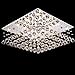 7PM Modern Crystal Chandelier for Living Room, 16 Lights Flush Mount Ceiling Light Fixture with Top K9 Crystals, Square Raindrop Chandeliers for Dining Room Kitchen Island Bedroom, L24xW24 xH13