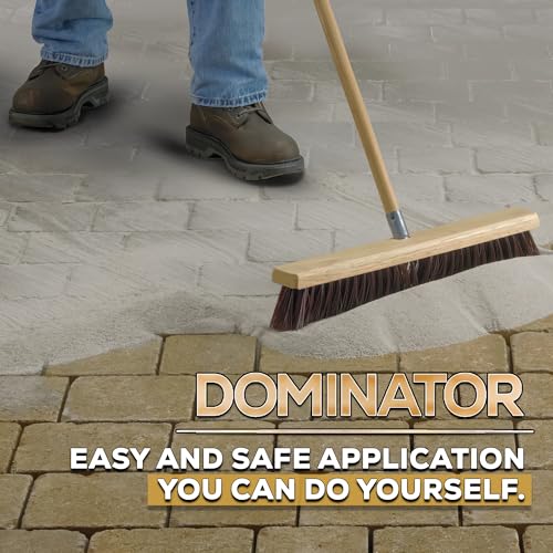 10 Pound Titanium Gray DOMINATOR Polymeric Sand with Revolutionary Ceramic Flex Technology for Stabilizing Paver Joints/Gaps, 1/8” up to 4”, Professional Grade Results
