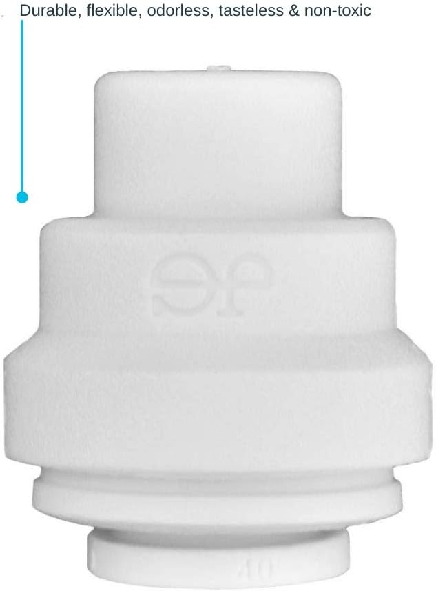 John Guest 1/4 Inch OD Polypropylene End Cap, Push to Connect Plastic Plumbing Fitting, White, PP4608WP : Industrial & Scientific