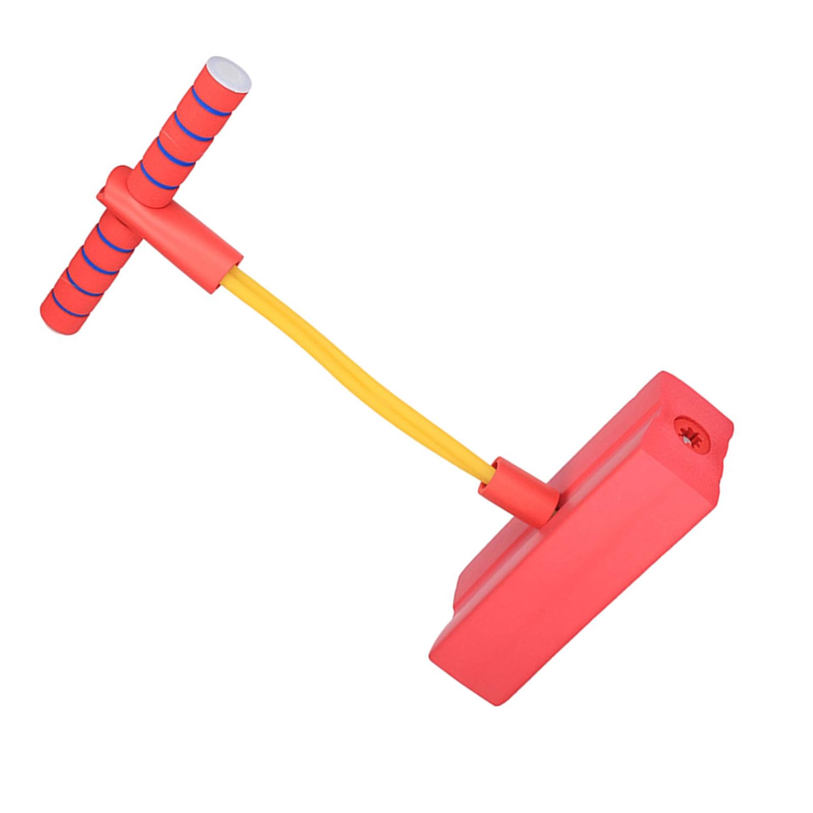 Yinhing Blue Foam Pogo Stick for Kids Promotes Growth Balance Exercise Version Easy to Grip Outdoor Jumping Toy Fun Froggy Design (Red)