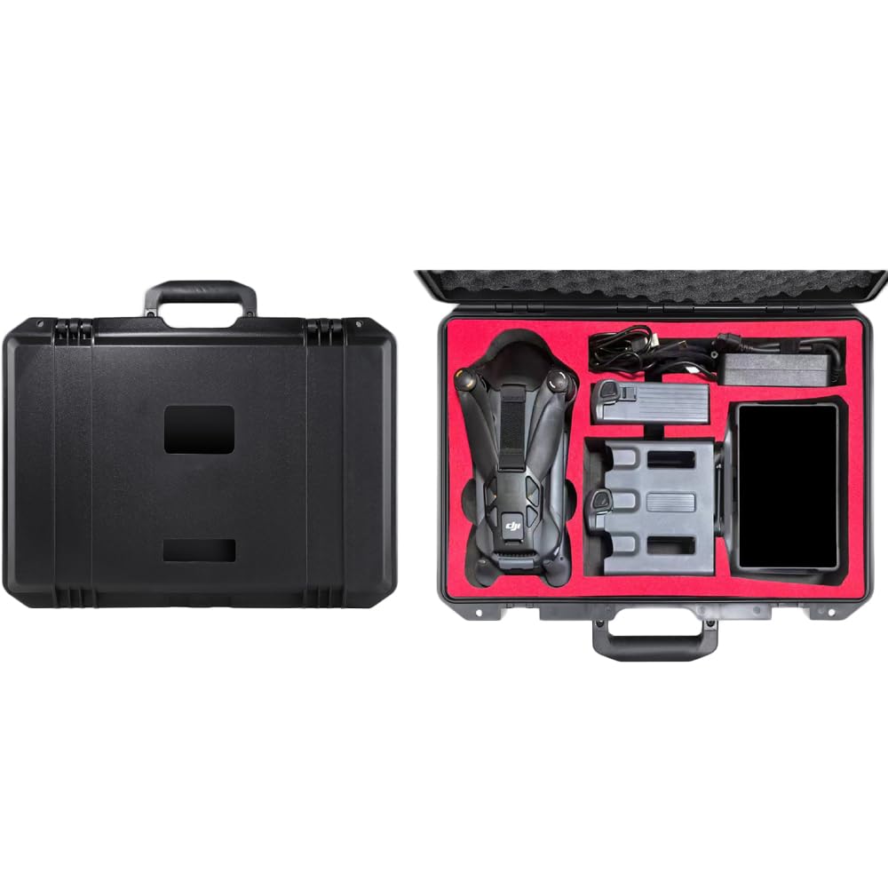 Custodia rigida impermeabile antiurto per drone DJI Mavic 4 Pro e RC Pro 2, custodia protettiva da viaggio con schiuma personalizzata per batterie, eliche e accessori, Nero , Unisex