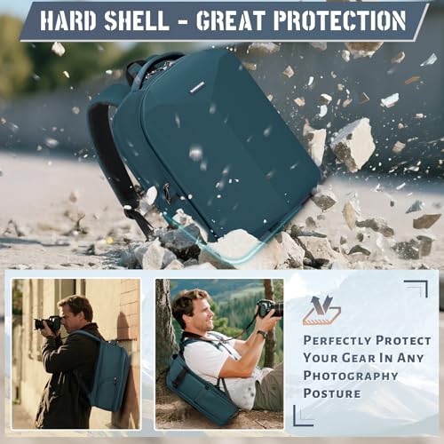 Mochila para cámara con carcasa rígida y compartimento para laptop 15.6" miniatura 2