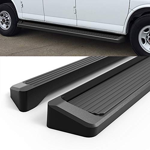 Estribos HD Ridez 6" Negro para Van Chevy Express 2003-2026 miniatura 4