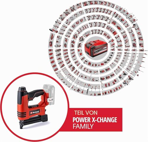 Einhell Akku-Nagler TE-CN 18 Li - Solo Power X-Change (Li-Ion, 18V, Tacker und Nagelpistole, max. 20 Schuss pro Minute, inkl. 300 Nägel und 300 Klammern, ohne Akku, ohne Ladegerät)