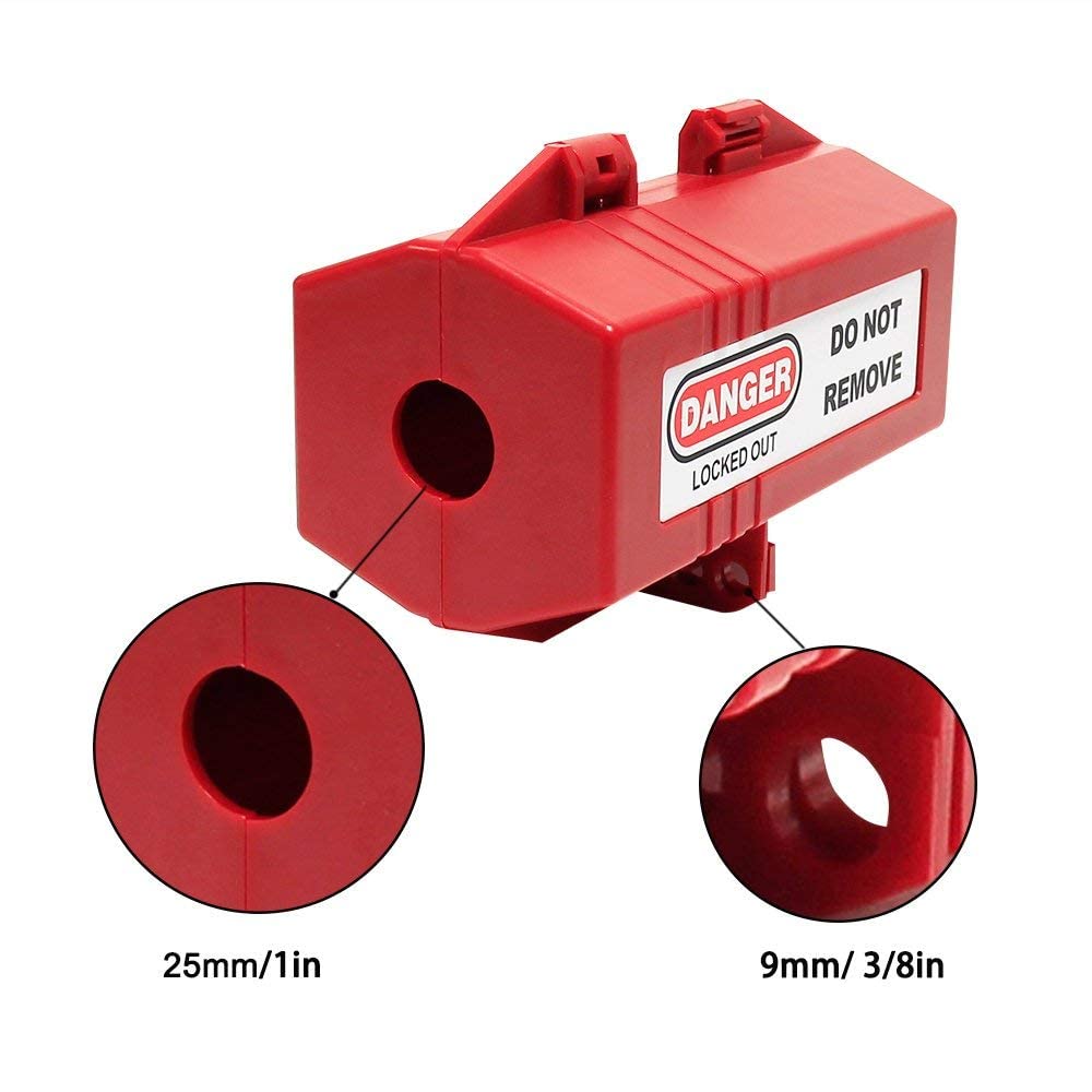 Wisamic Safe-Box Polypropylen Plug Lockout 3-1/4 Zoll x 3-1/4 Zoll x 7 Zoll Elektro-Stecker Abdeckung