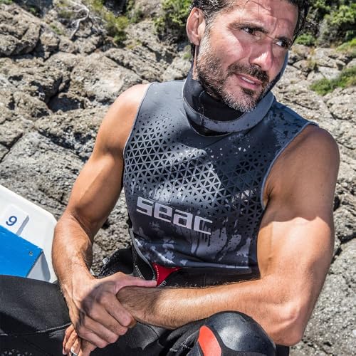 Seac Hoody Man, Chaleco con Capucha para Buceo, Neopreno 2.5 mm miniatura 2