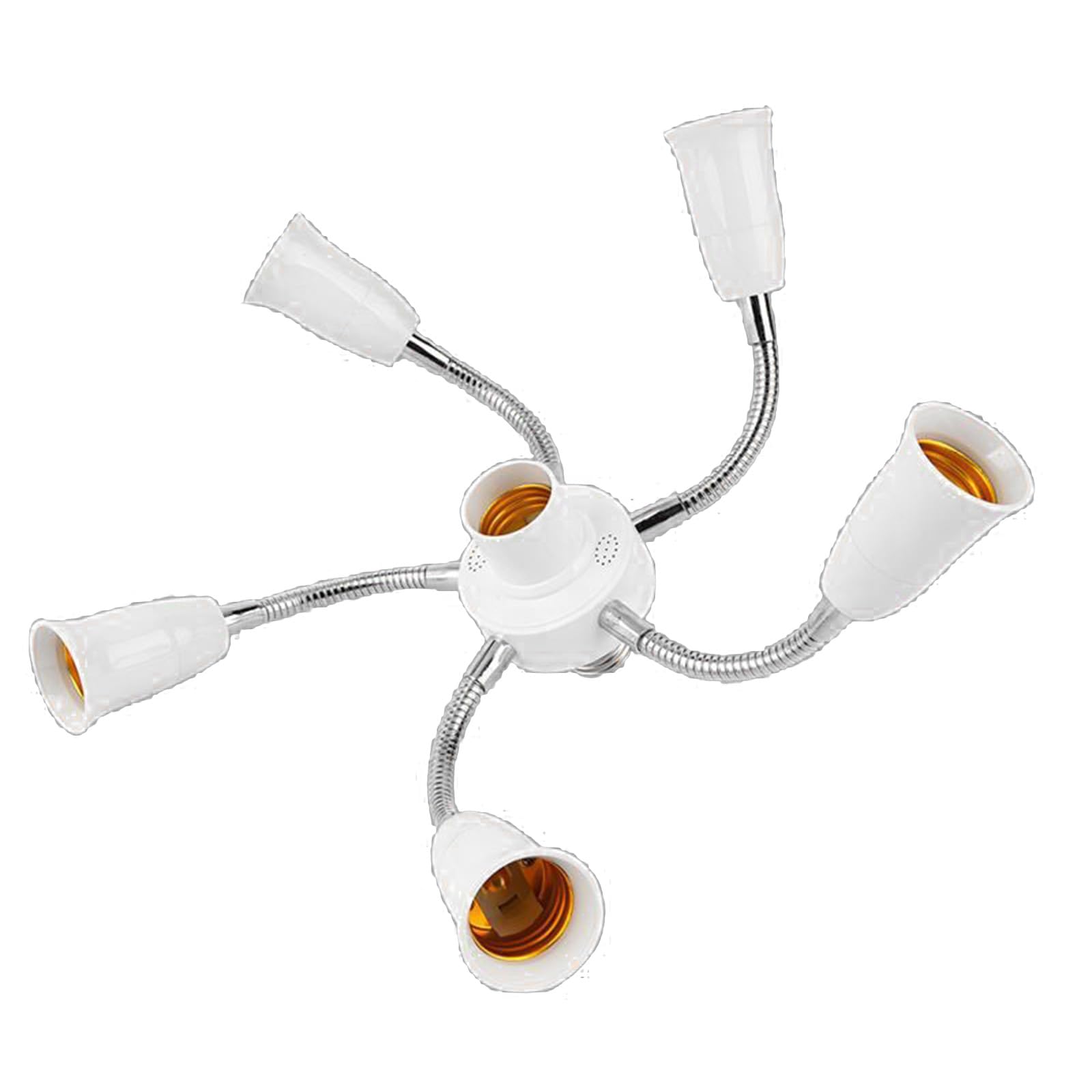 HZBB E27 Splitter 3/4 / 5/6 Heads LED Bulbs Base Adjustable LED Light Holder Adapter Socket Converter Holder Lighting Accessory Adjustable Light Bulb Socket Splitter