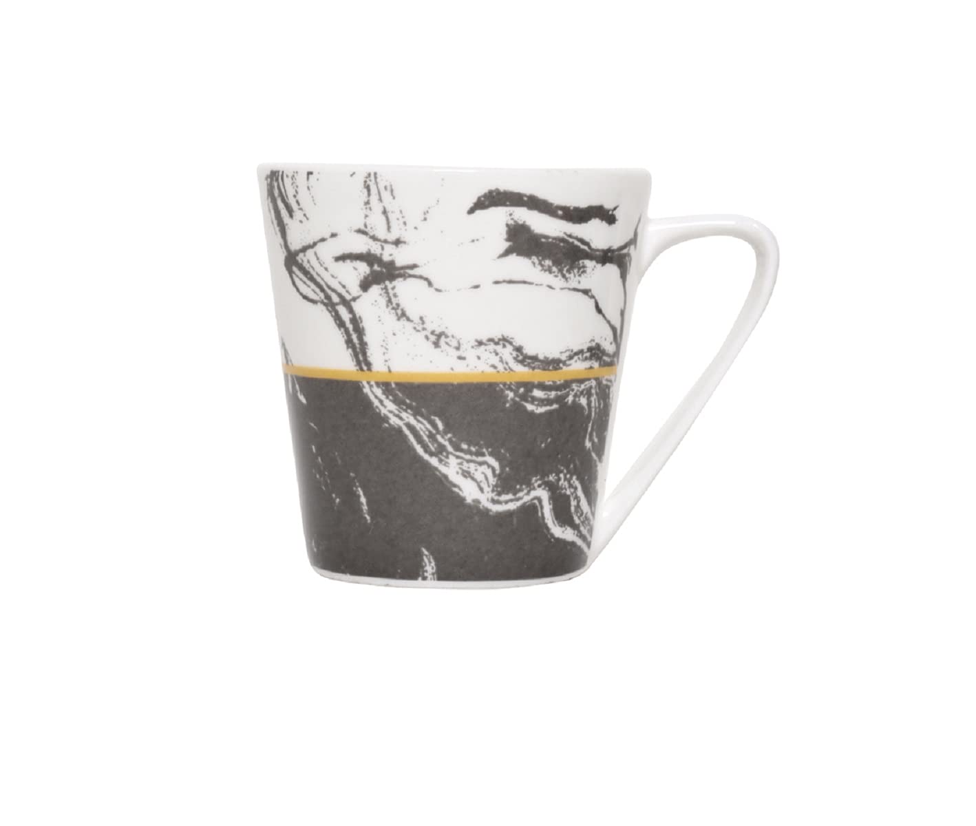 Saaikee Tea Coffee Cups for Kittchen & Dining Table Bone China Printed Multicolour Set of 6 (160 ML) (Colour May Vary) 2