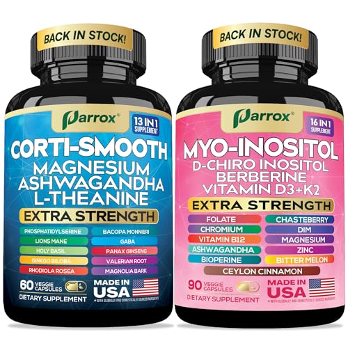 Cortisol & Myo-Inositol Bundle 13-in-1 Soothe & Smooth 150 Capsules